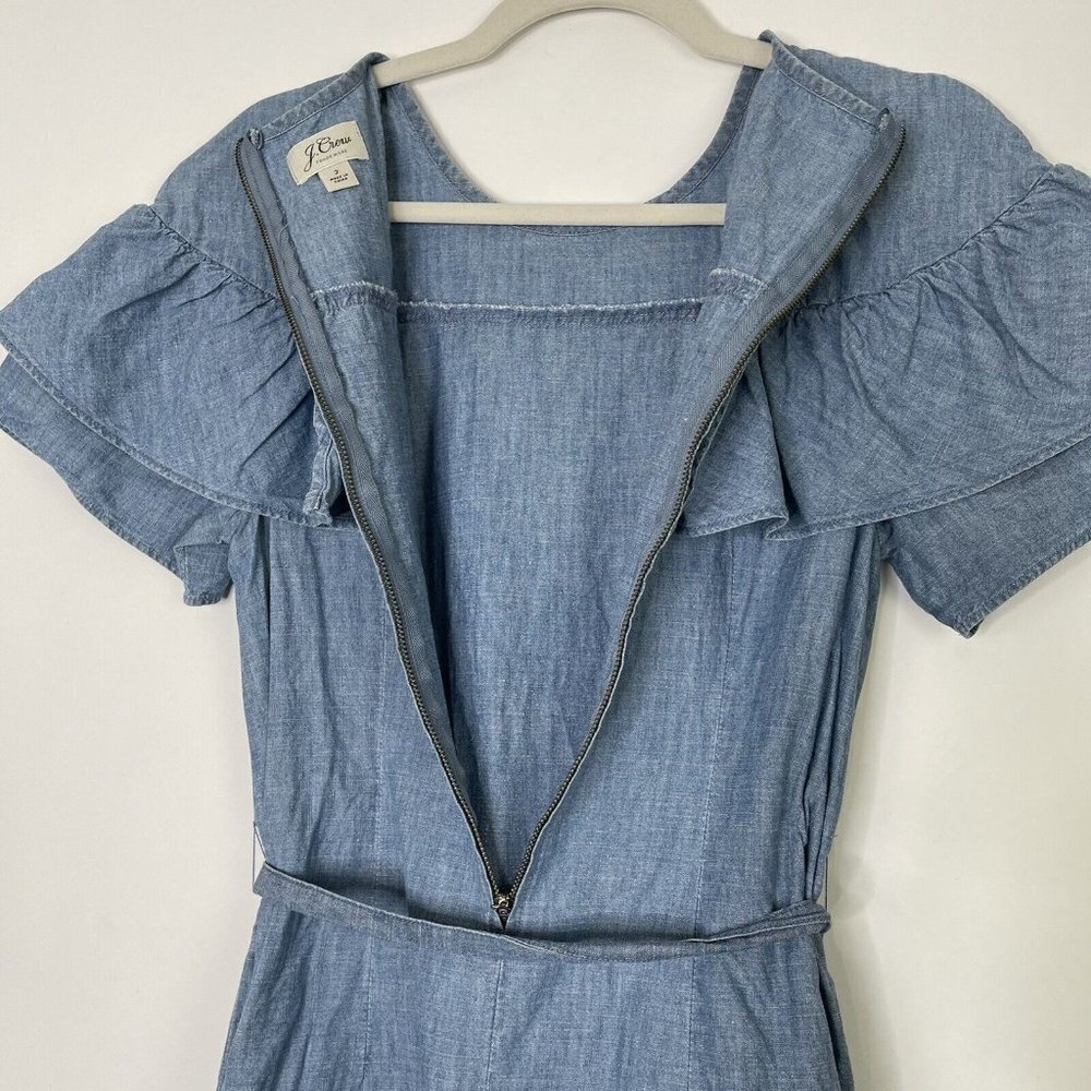 J Crew Chambray Dress Size 2 - Picture 8 of 9